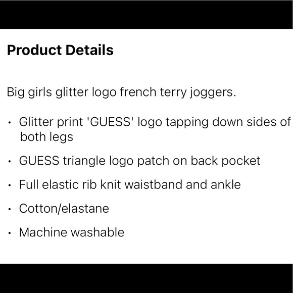 Guess black and white logo dre sh joggers - Picture 12 of 13